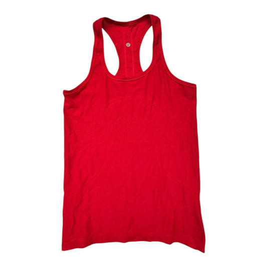 Athletic Tank Top By Lululemon In Red, Size:8