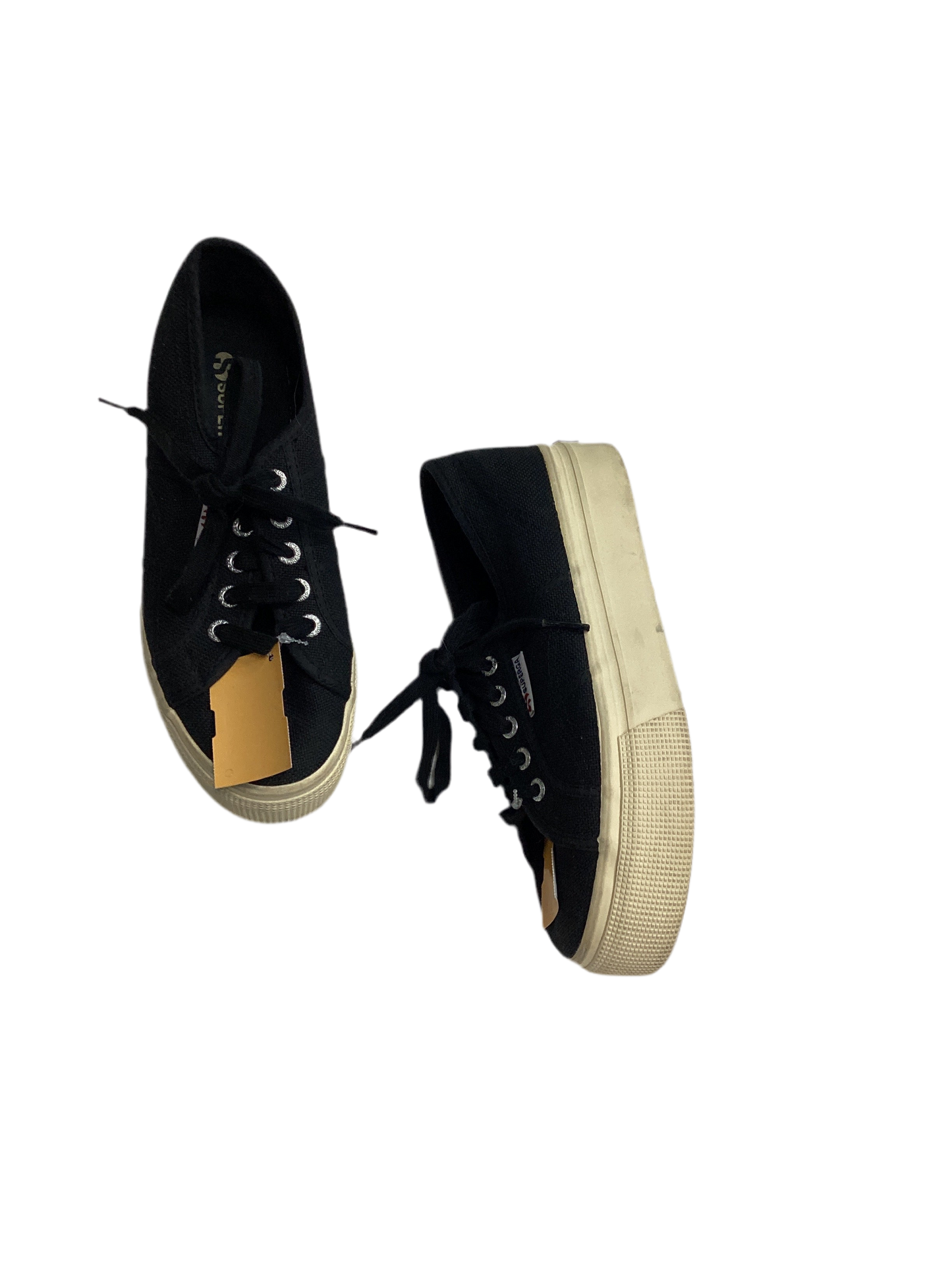 Shoes Sneakers By Superga In Black, Size:7.5