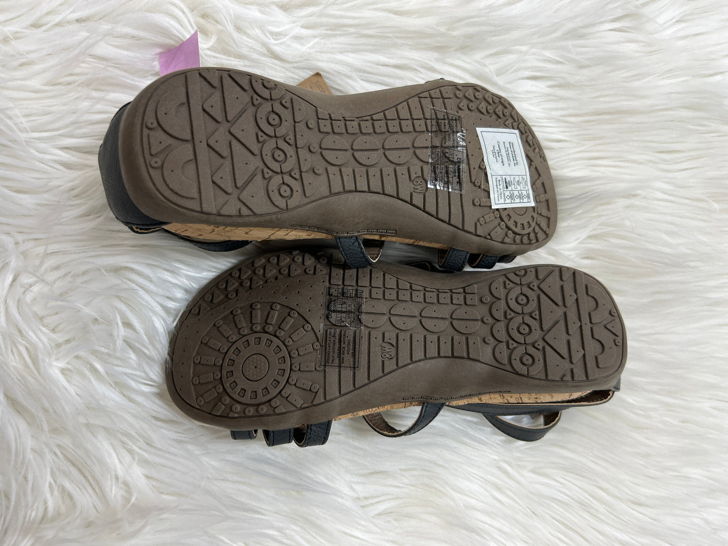 Sandals Flats By Bearpaw In Black & Brown, Size:8