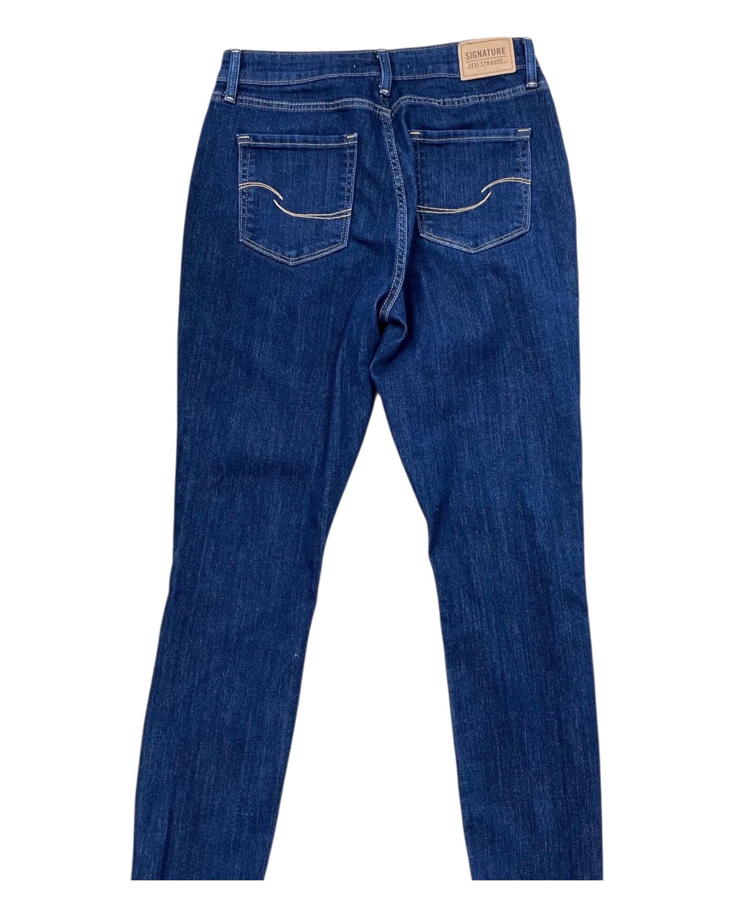 Jeans Skinny By Levis In Blue Denim, Size:8