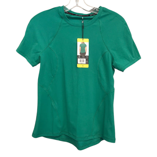 Athletic Top Ss By Spyder In Green, Size:S