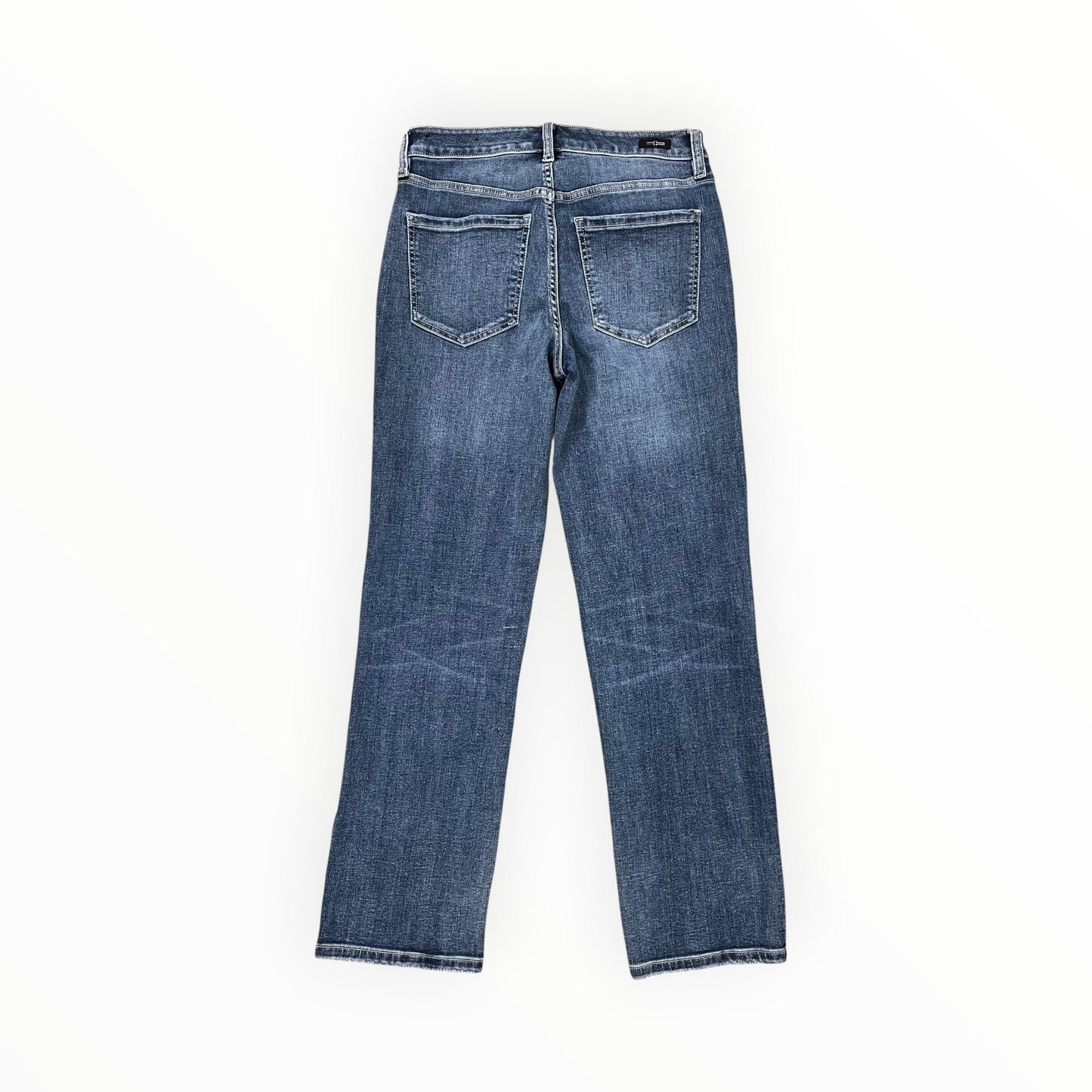 Jeans Straight By Liverpool In Blue Denim, Size:4