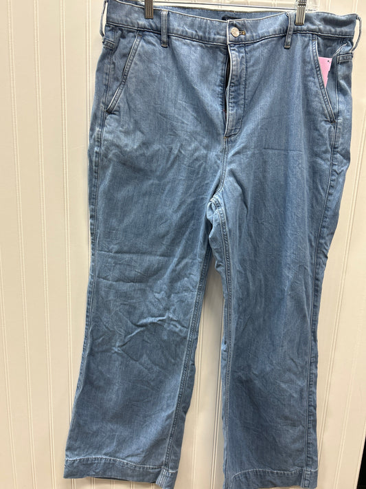 Jeans Straight By J. Crew In Blue Denim, Size:14