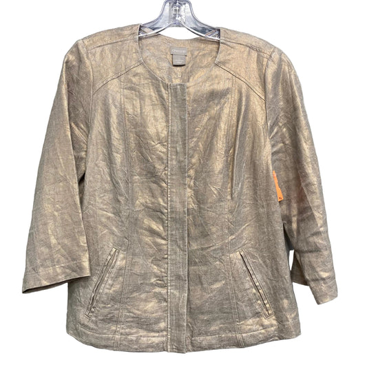 Blazer By Chicos In Gold, Size:Xs