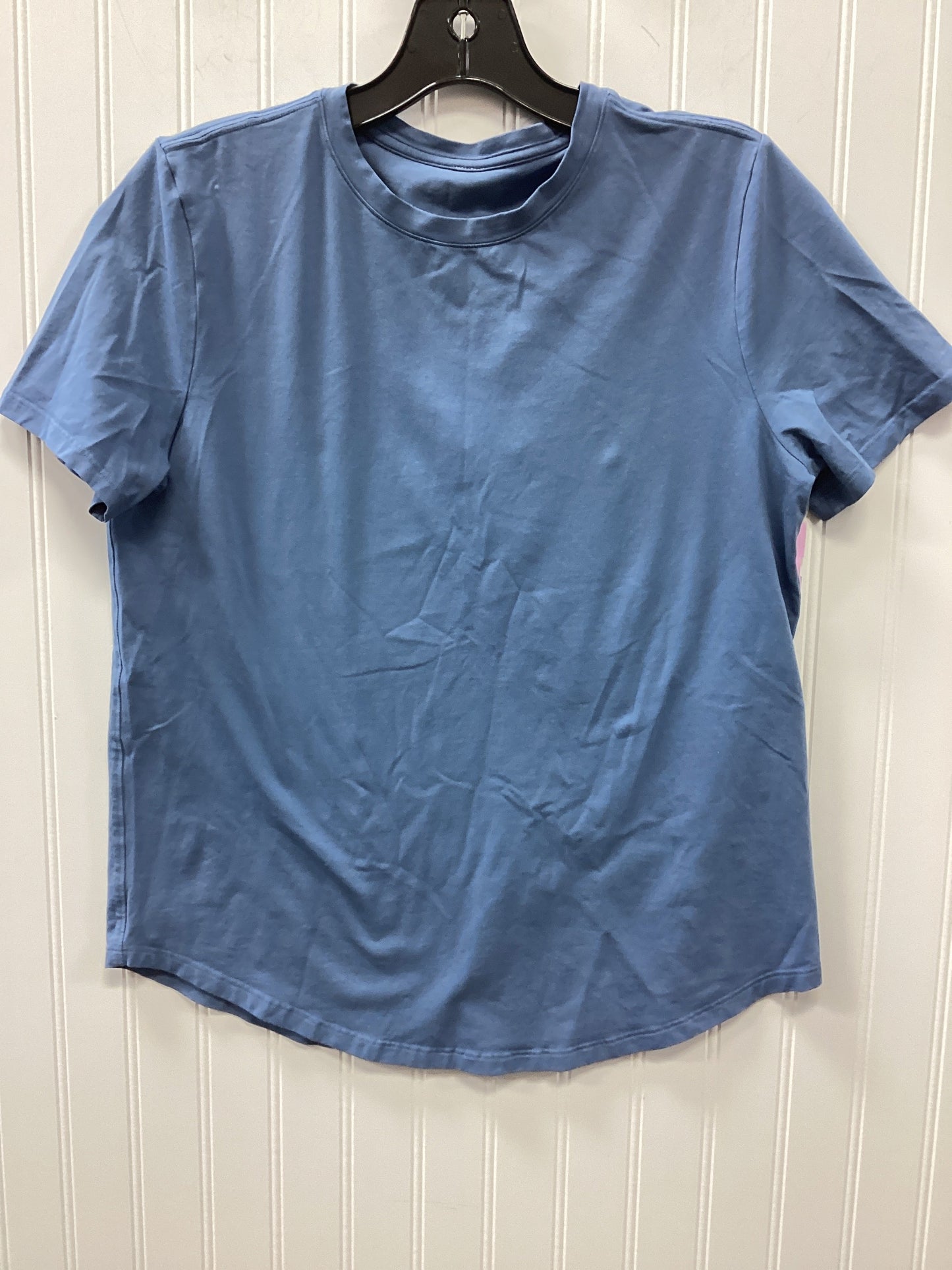 Athletic Top Ss By Lululemon In Blue, Size:8