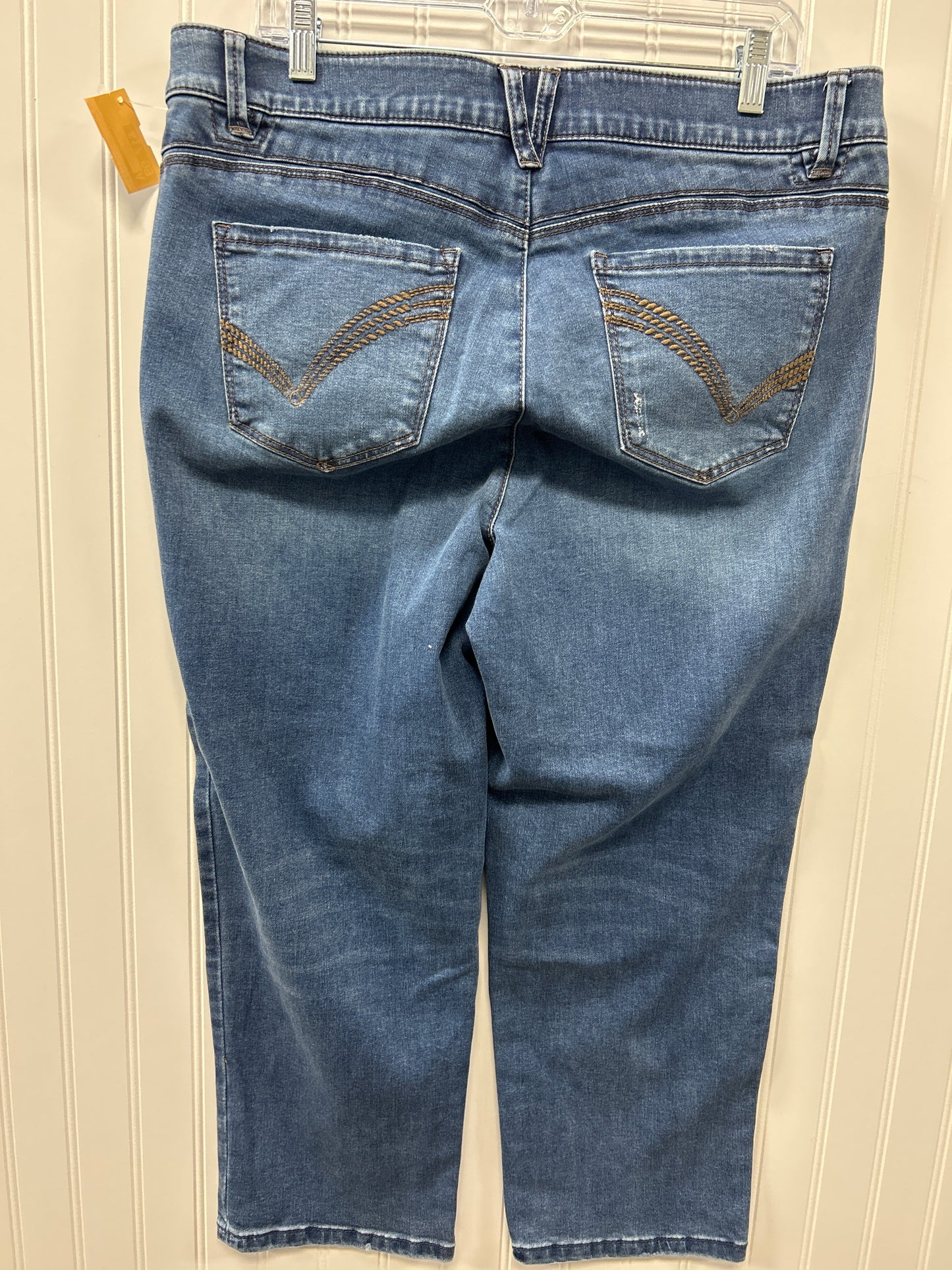 Jeans Straight By Democracy In Blue Denim, Size:16