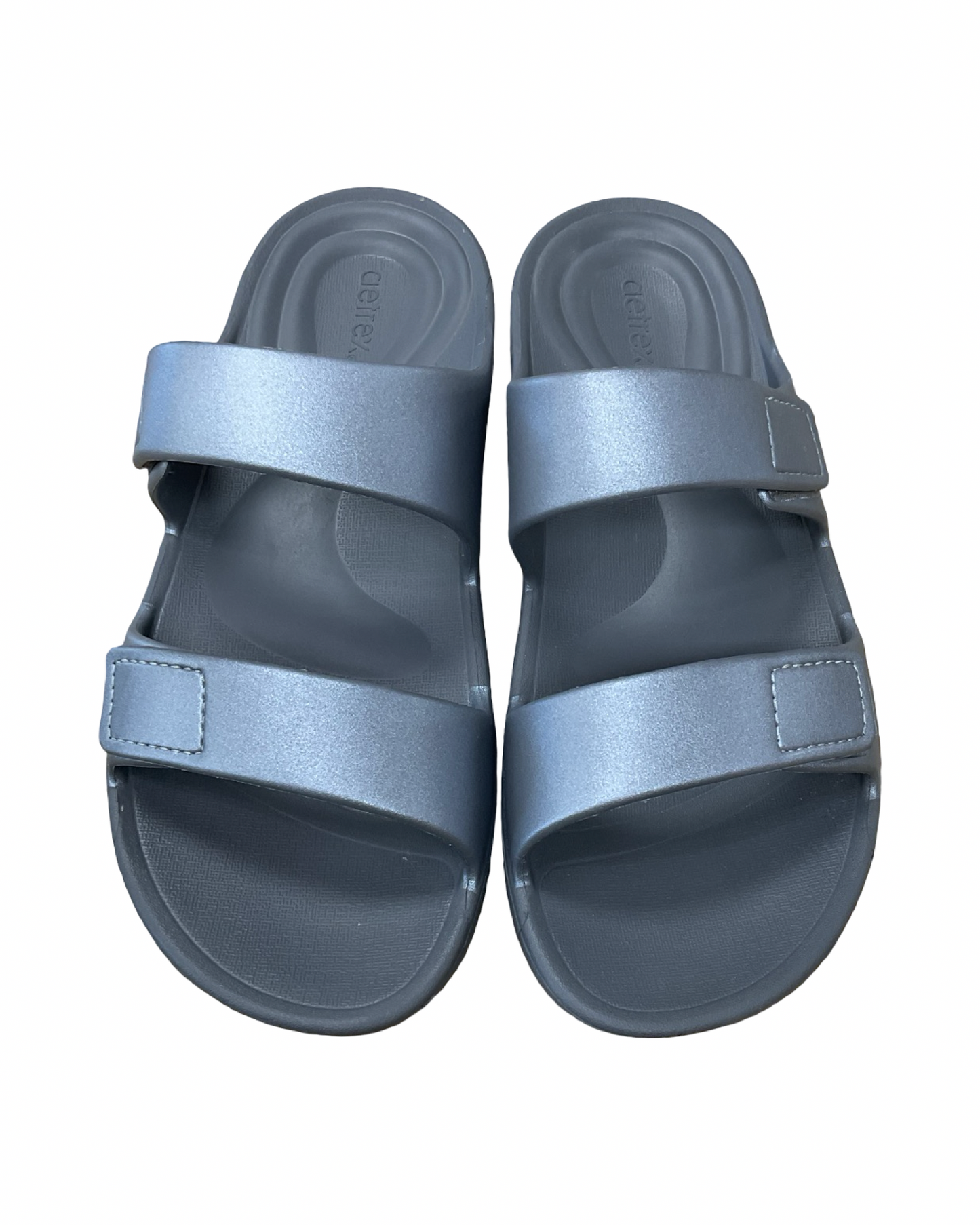 Sandals Flats By Aetrex In Grey, Size:10