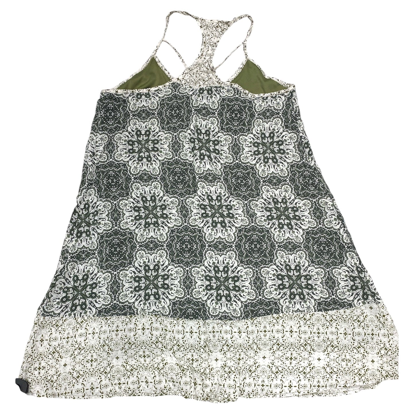 Dress Casual Short By Francesca’S In Green & White, Size:M