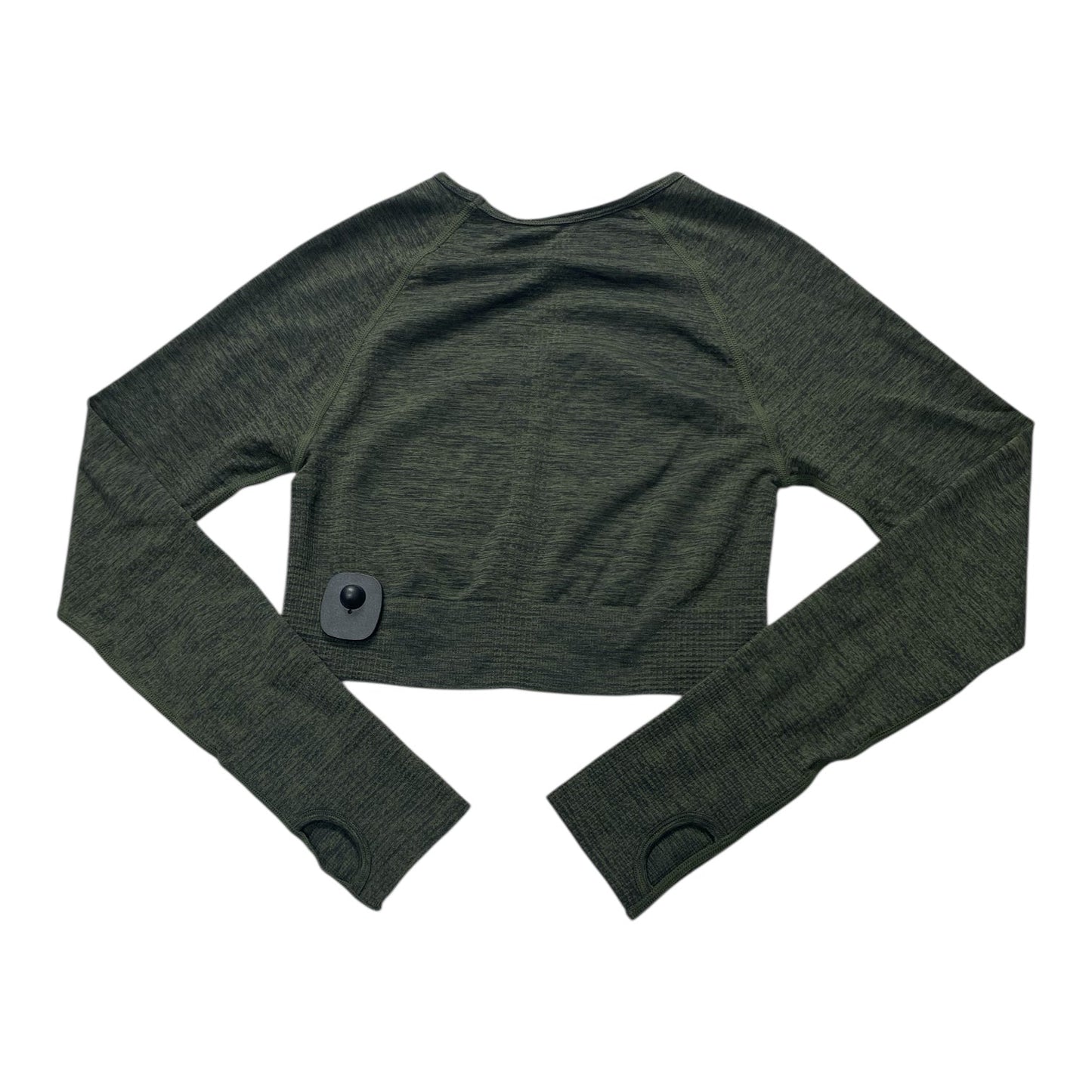 Athletic Top Ls Crewneck By VANTONIA In Green, Size:M
