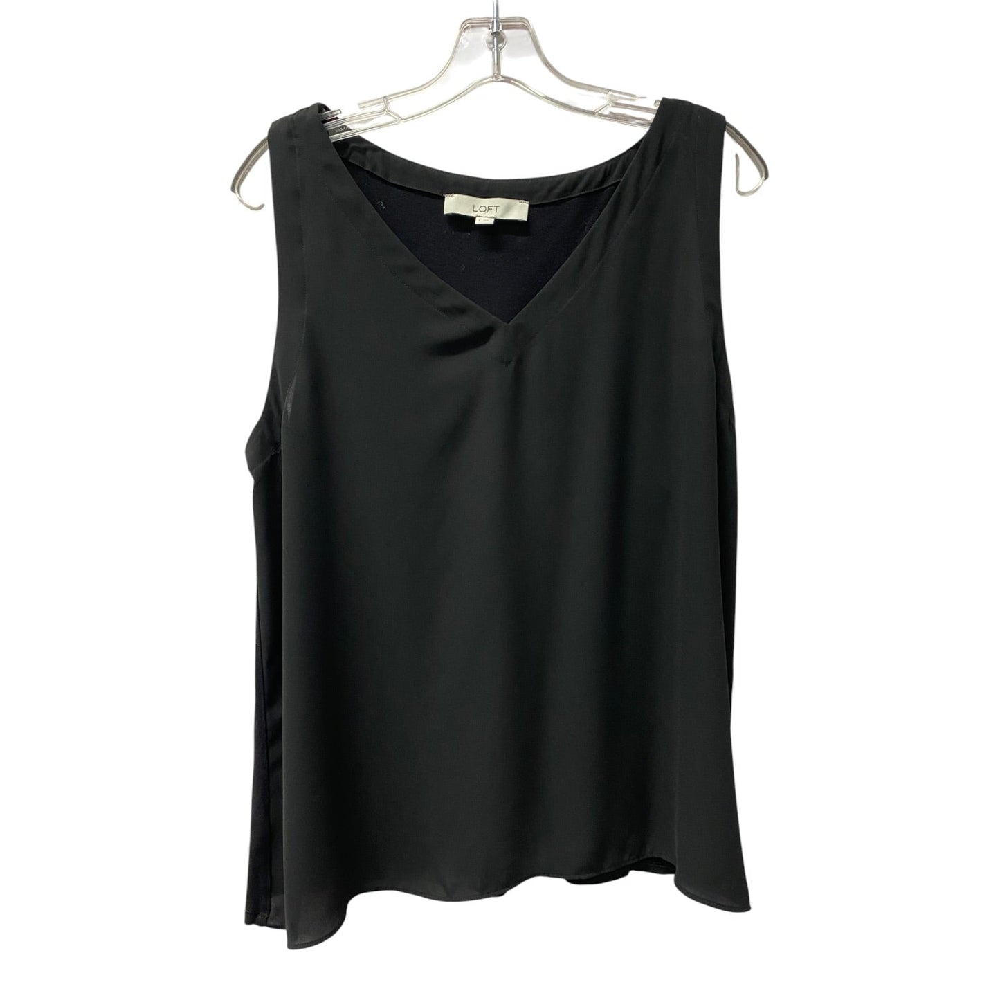 Top Sleeveless By Loft In Black, Size:L