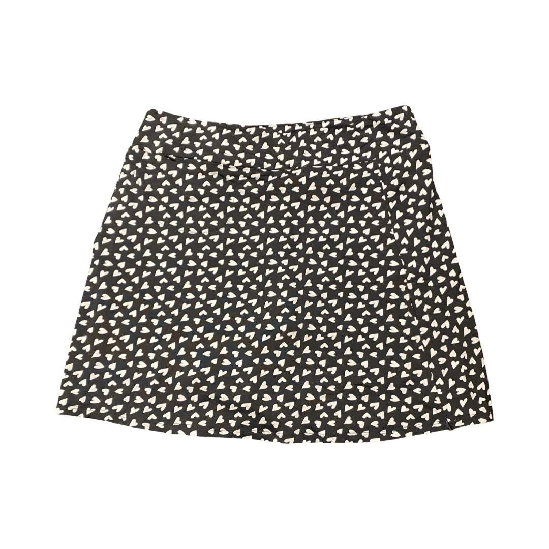 Athletic Skort By Lulu B In Black & White, Size:S