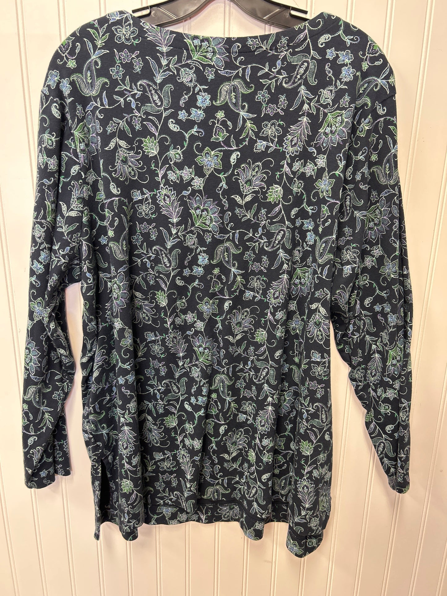 Top Ls By J. Jill In Navy, Size:2X