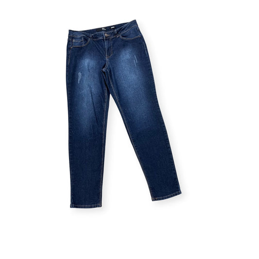 Jeans Skinny By 1822 Denim In Blue Denim, Size:12