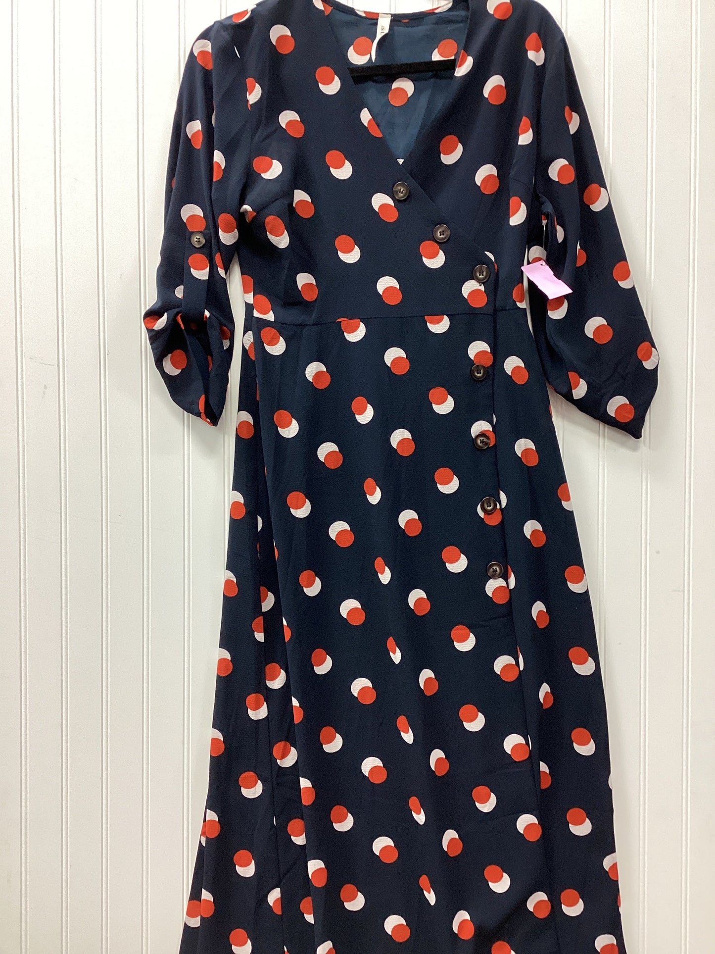 Dress Casual Maxi By Clothes Mentor In Navy, Size:M