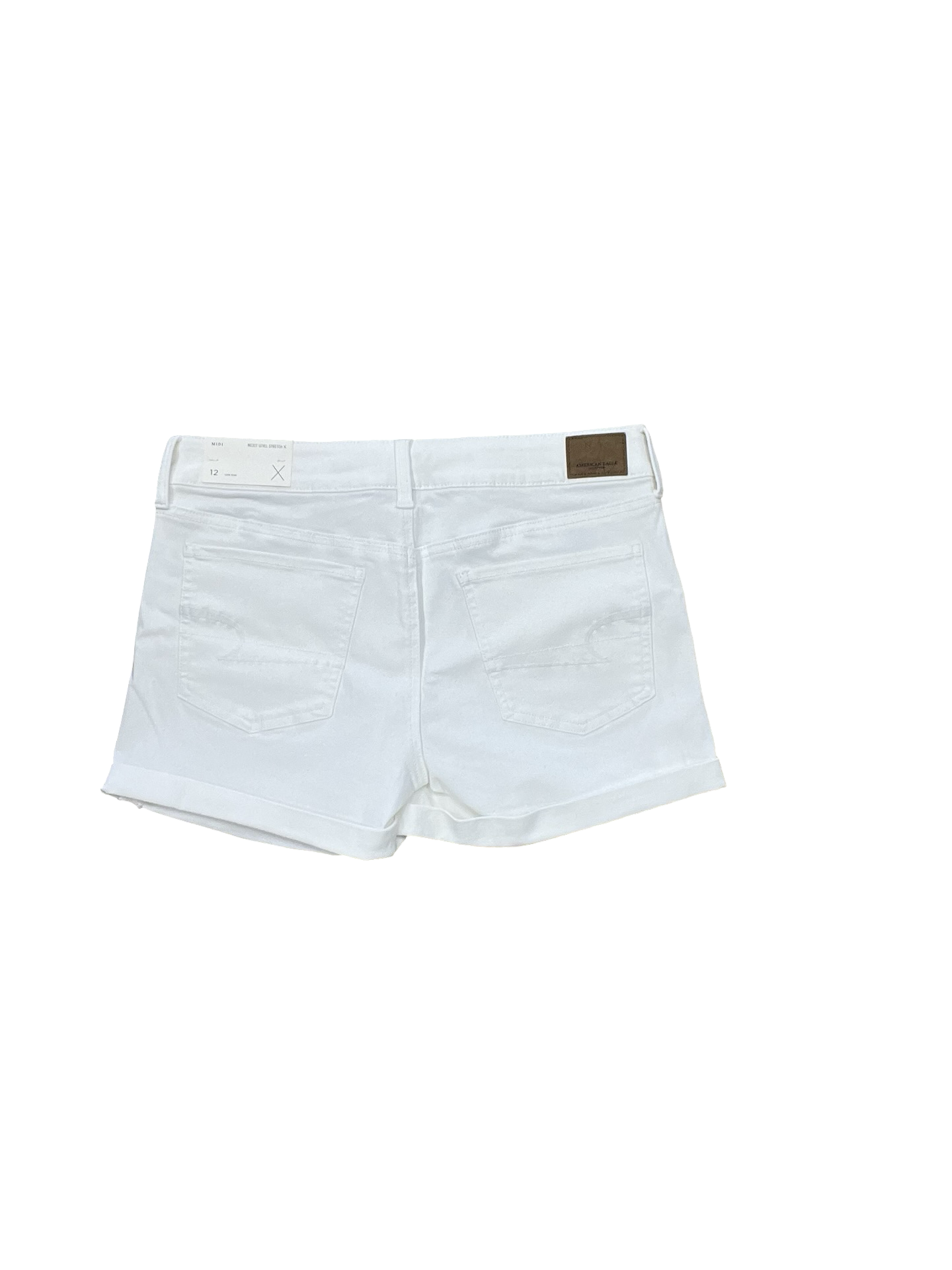 Shorts By American Eagle In White Denim, Size:12