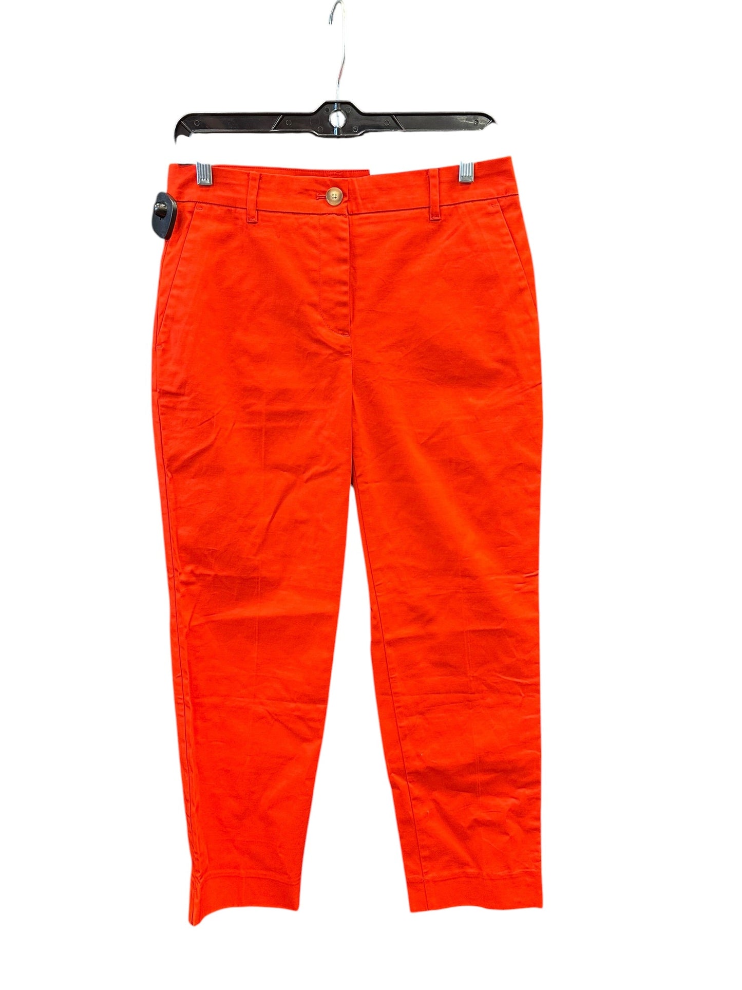 Pants Cropped By Ann Taylor In Orange, Size:2