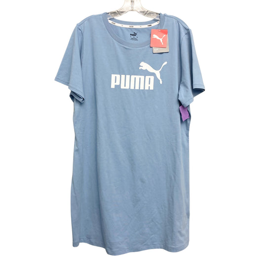 Athletic Dress By Puma In Blue, Size:1X