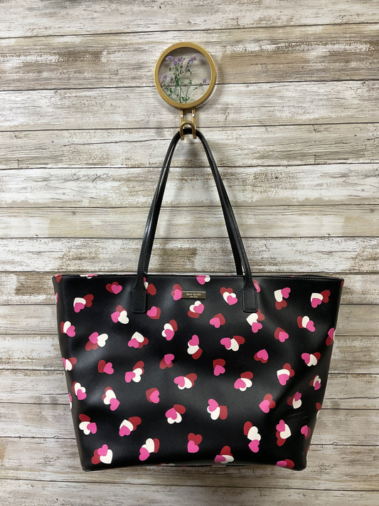 Handbag Designer By Kate Spade In Black & Pink, Size:Large