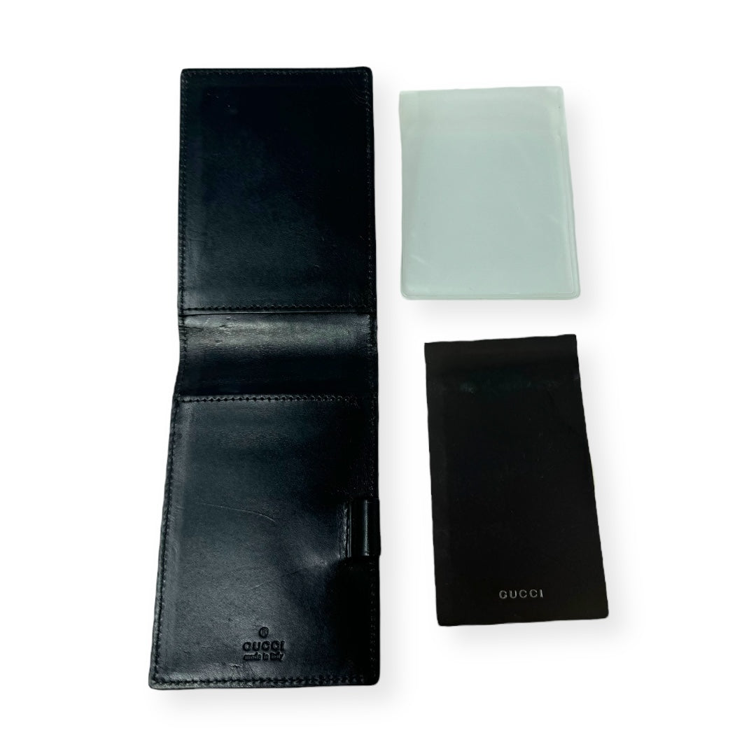 Guccissima GG Suede Bifold Photo Holder/Notepad Designer Gucci, Size Small