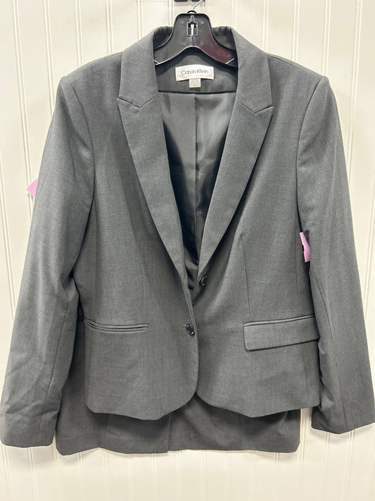 Skirt Set 2Pc By Calvin Klein In Grey, Size:12