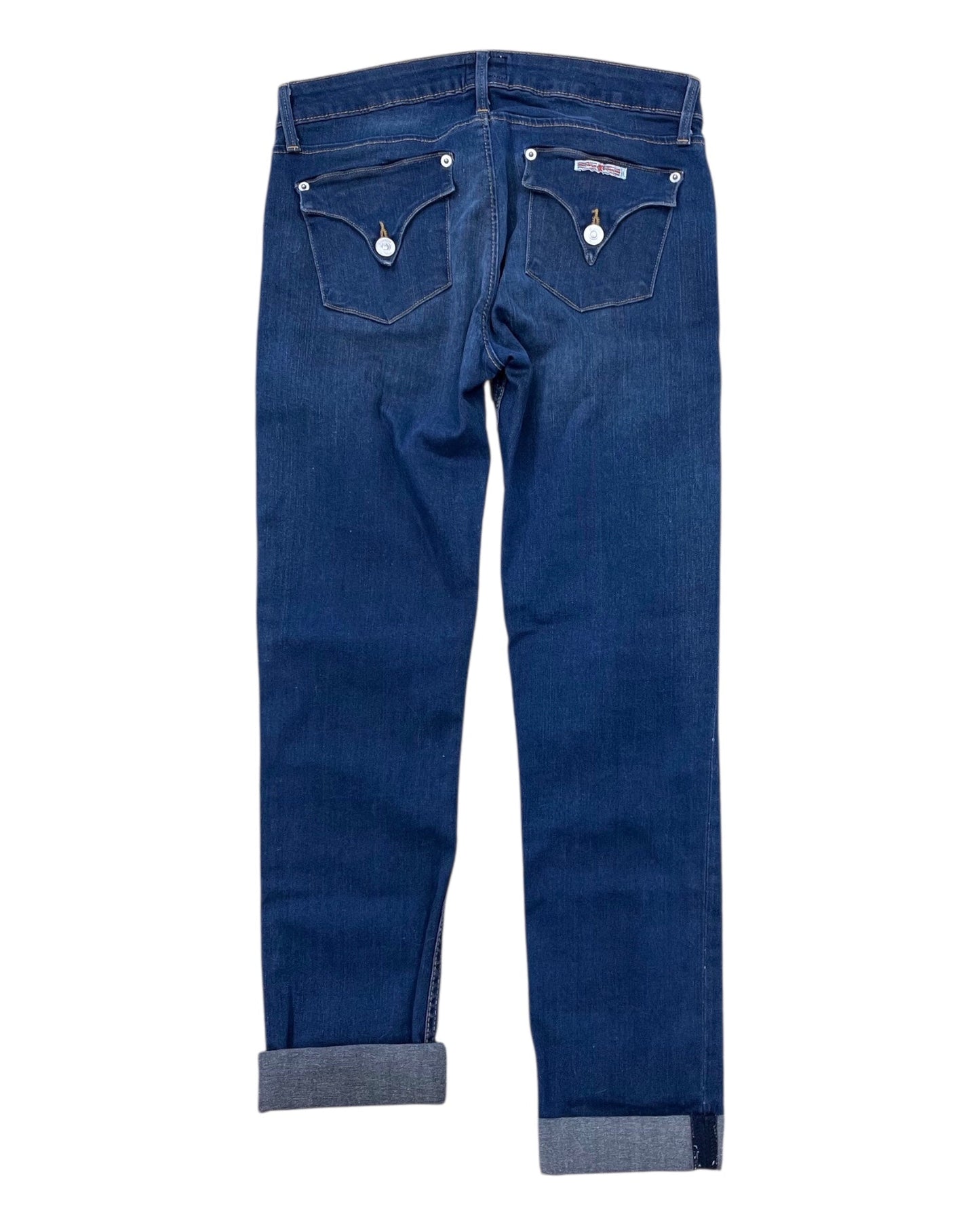 Jeans Straight By Hudson In Blue Denim, Size:6