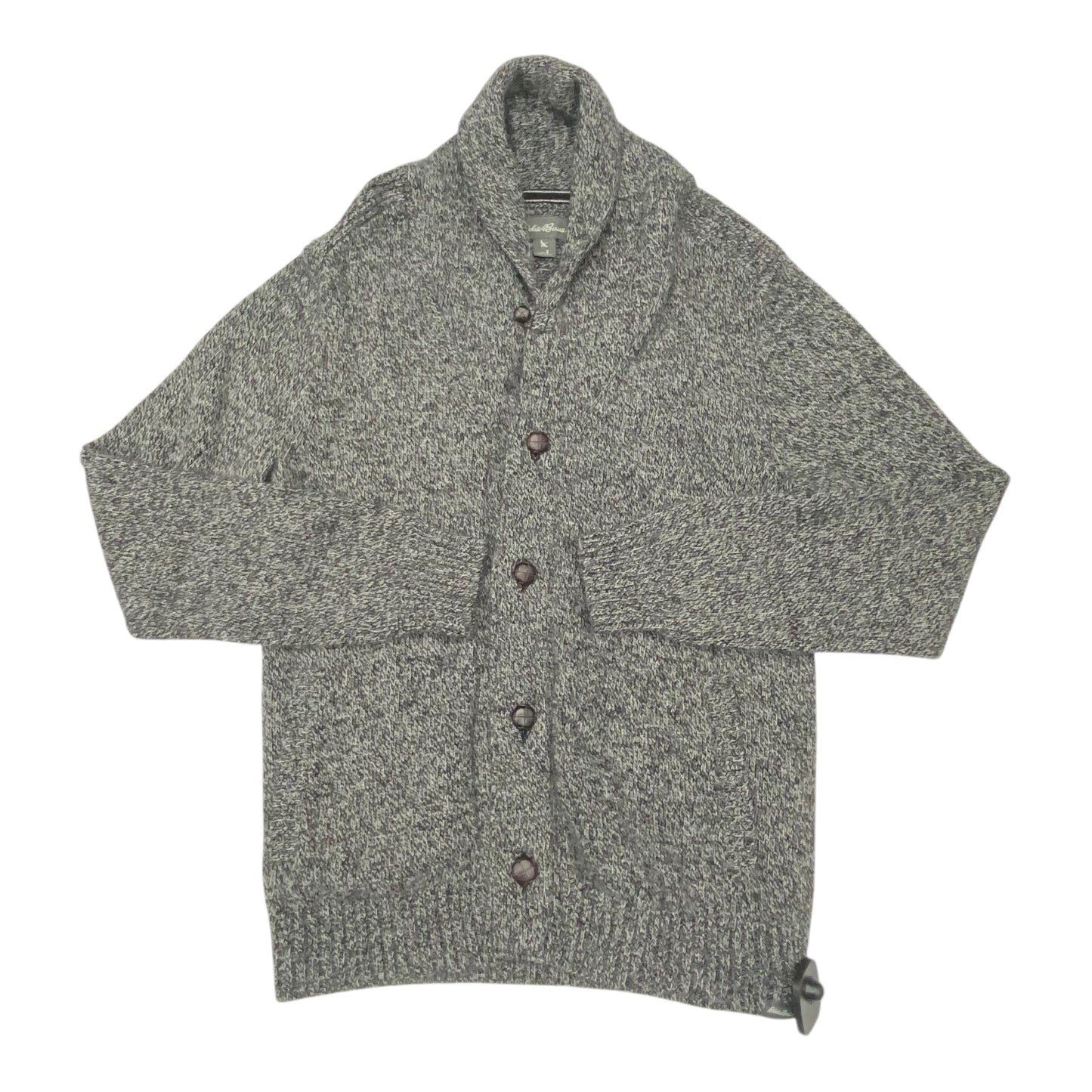 Sweater Cardigan By Eddie Bauer In Grey, Size:S