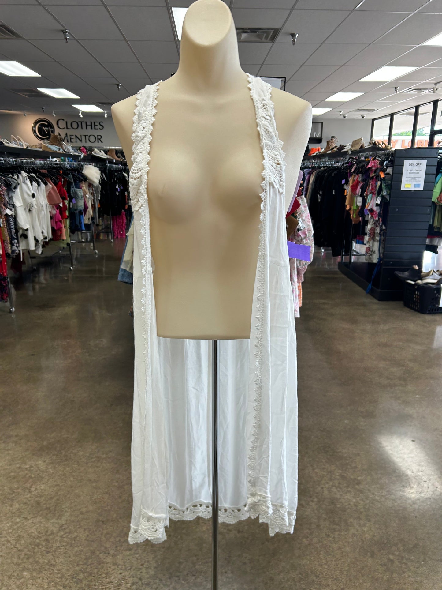 Vest Other By Pol In White, Size:S