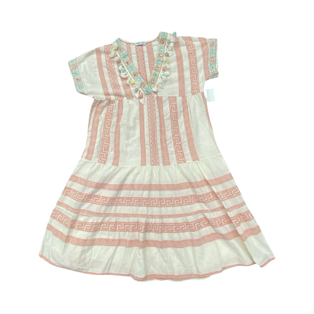 Dress Casual Midi By Cmc In Striped Pattern, Size:M