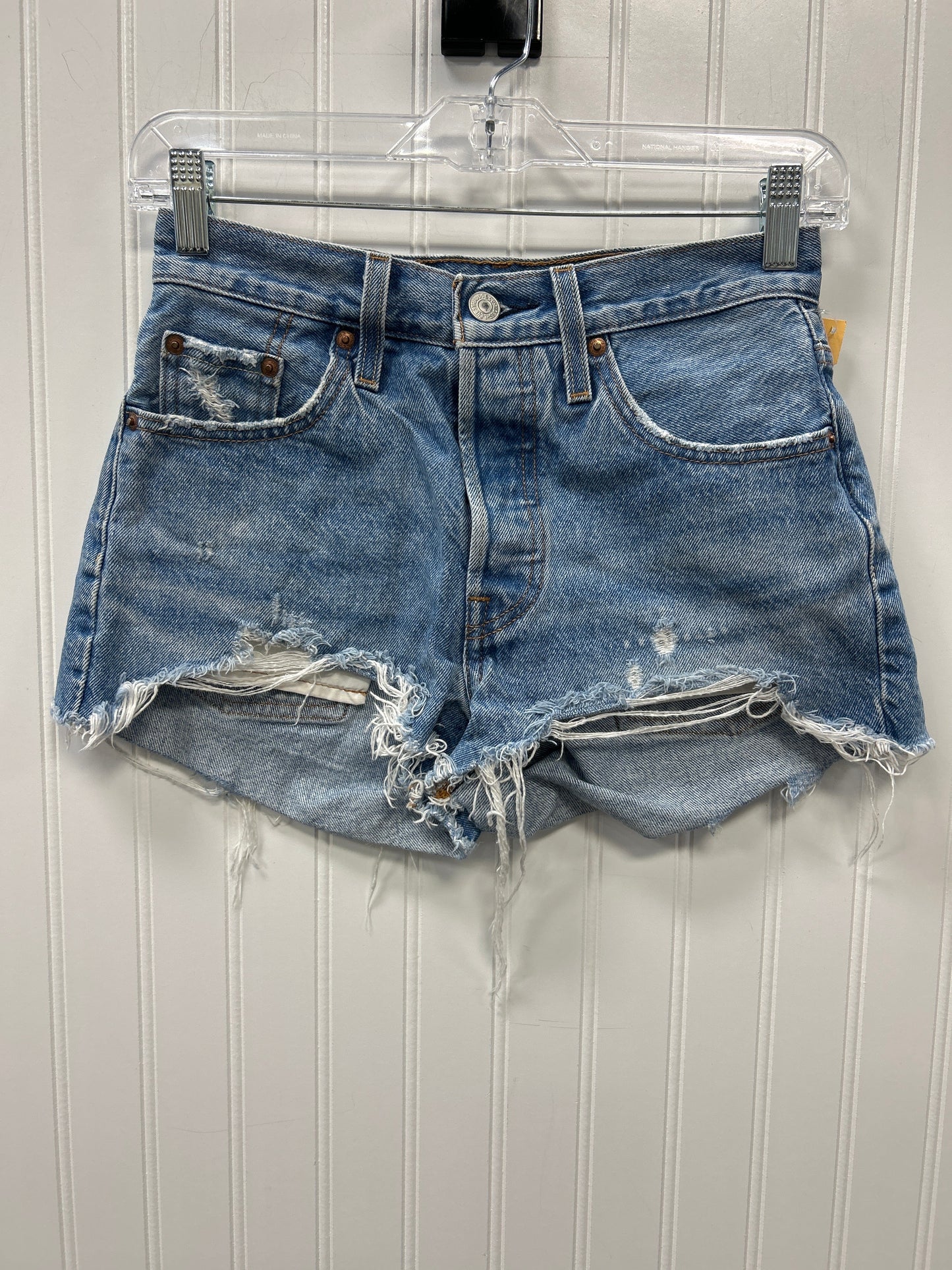 Shorts By Levis In Blue Denim, Size:2