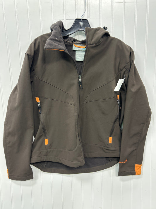 Athletic Jacket By Free Country In Brown, Size:L