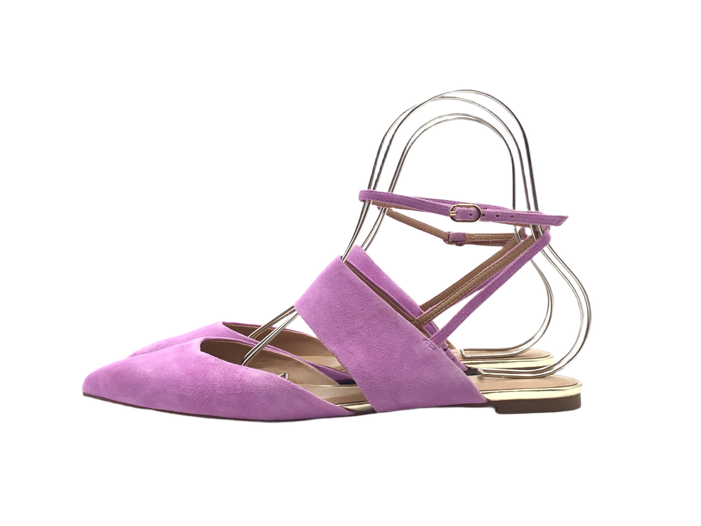 Purple Shoes Flats Banana Republic, Size 10