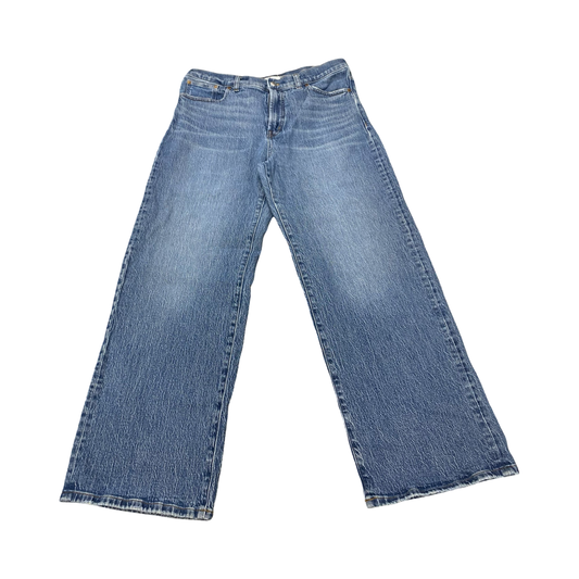 Jeans Wide Leg By Madewell In Blue Denim, Size:12