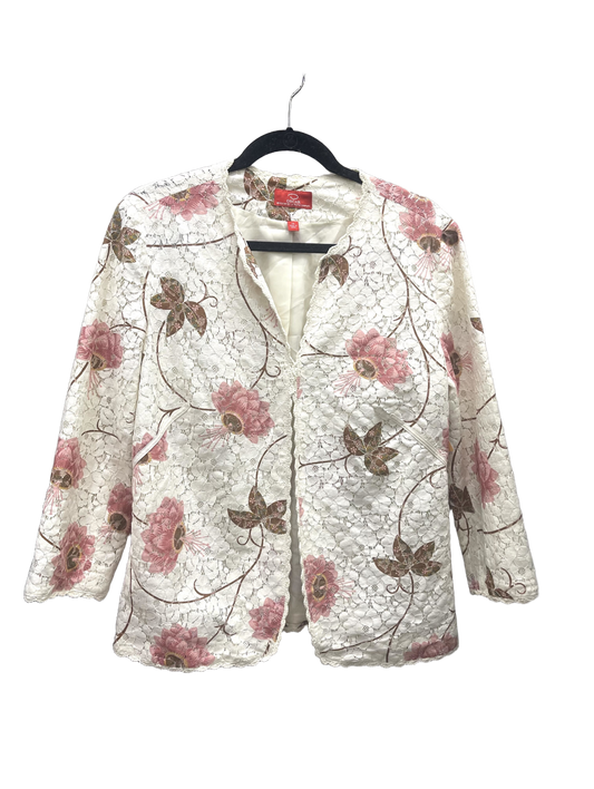 Blazer Luxury Designer By Oscar De La Renta  Size: 12