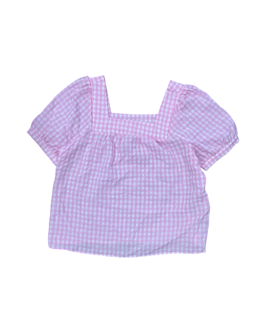 Top Ss By Shein In Pink & White, Size:L