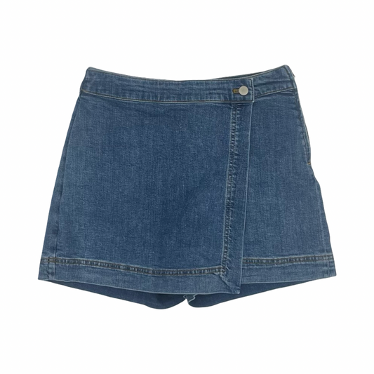 Skort By Talbots In Blue Denim, Size:2P
