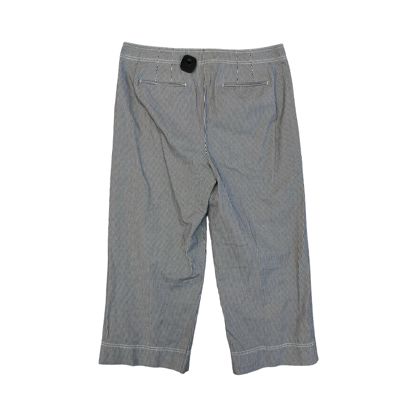 Pants Cropped By Talbots In Striped Pattern, Size:14