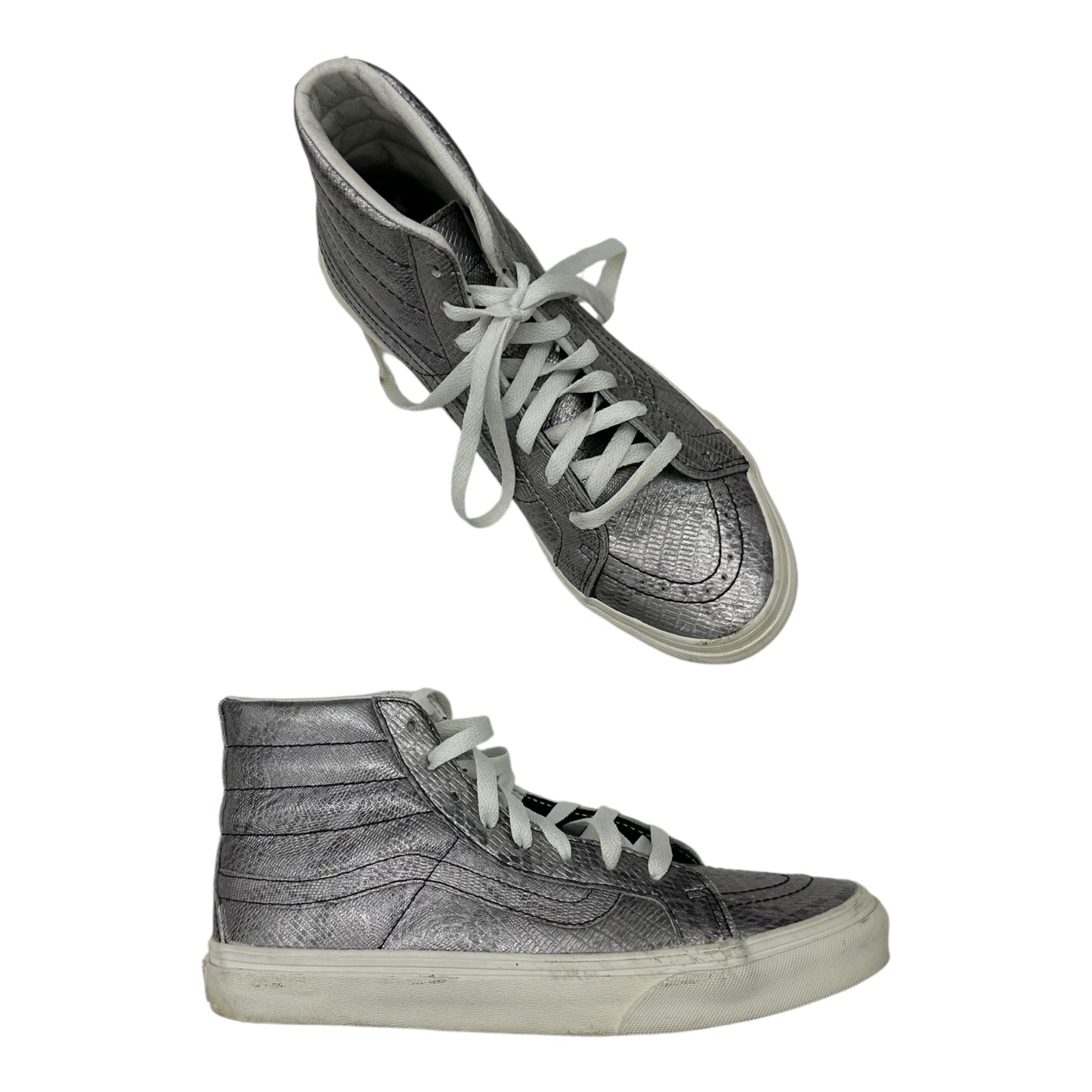 Shoes Sneakers By Vans In Silver, Size:8