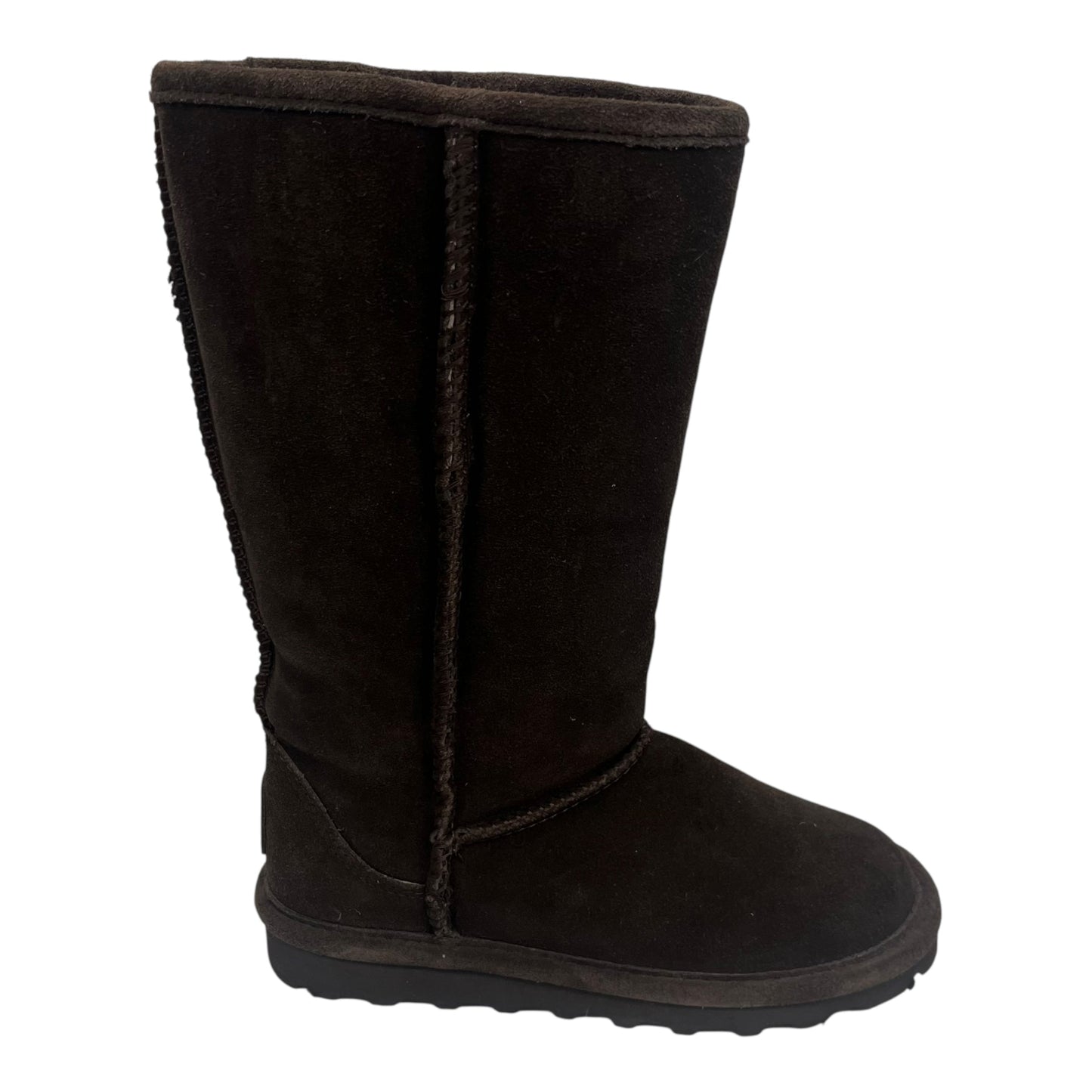 Boots Mid-Calf Flats By Bearpaw In Brown, Size:5