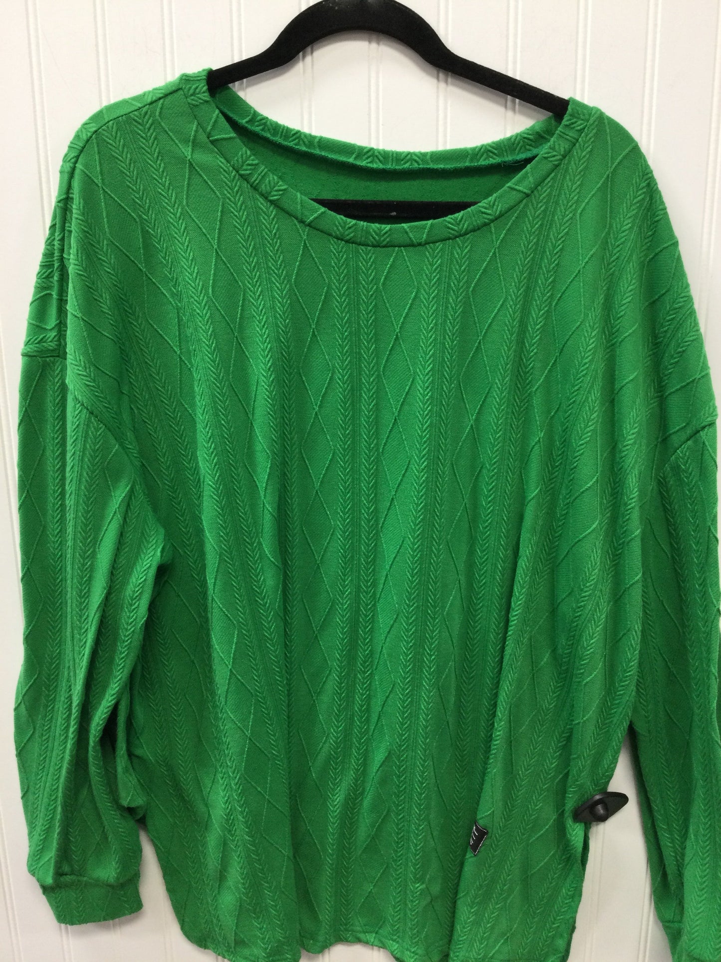 Top Ls By Shein In Green, Size:3X