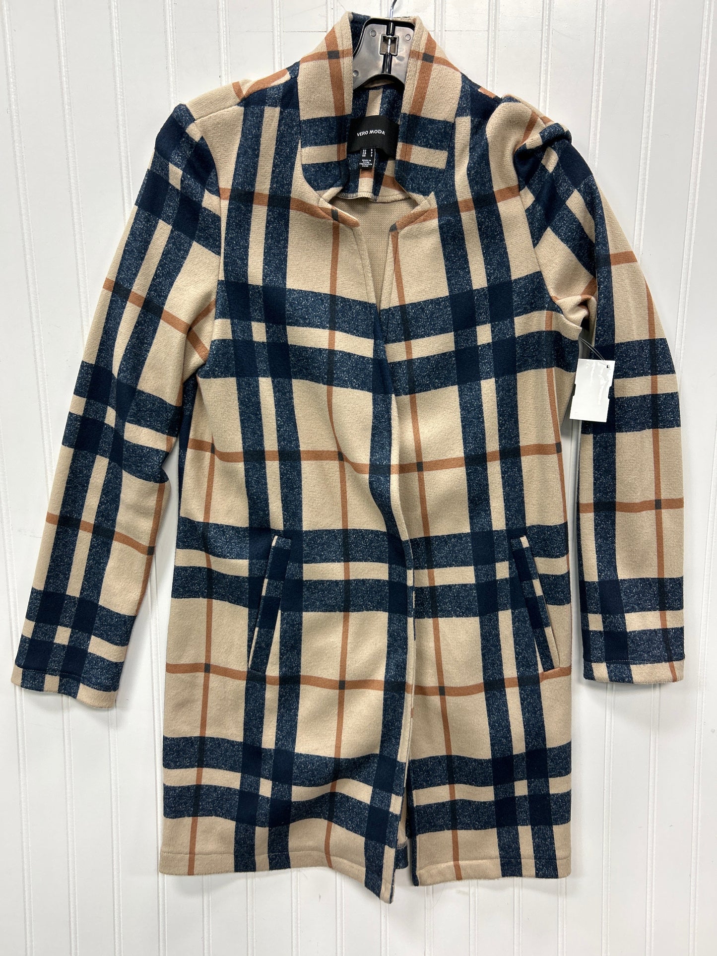 Jacket Fleece By Vero Moda In Plaid Pattern, Size:S