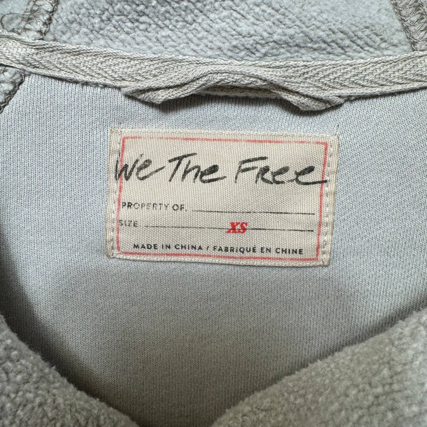 Sadie Surplus Knit Grey Jacket Fleece Hoodie By We The Free In Grey, Size: Xs