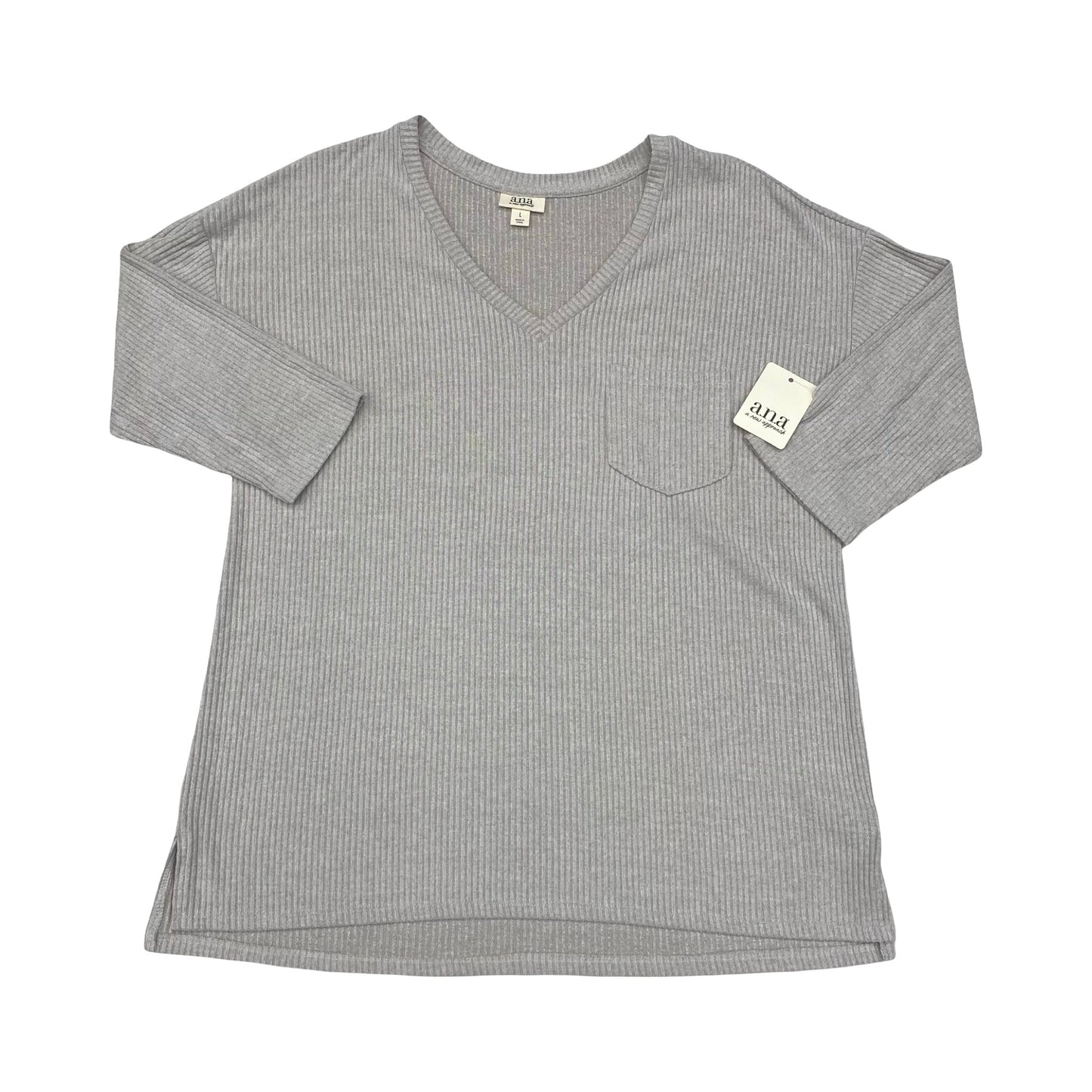 Sweater By Ana In Grey, Size:L