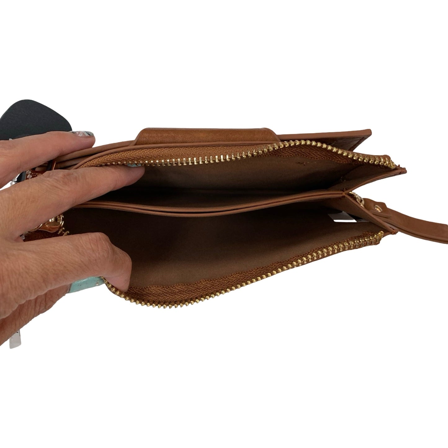 Wallet By Jen & Co In Brown, Size:Medium