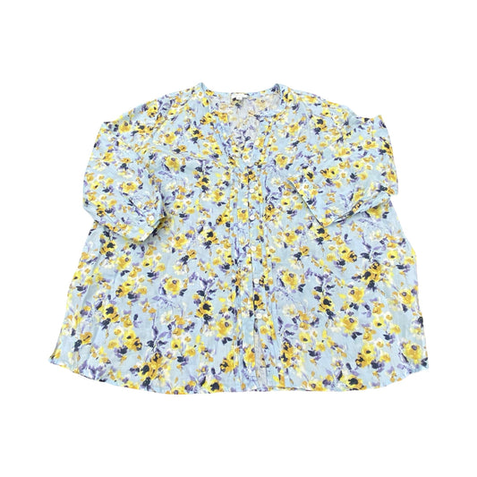 Top Ls By J. Jill In Floral Print, Size:Xl