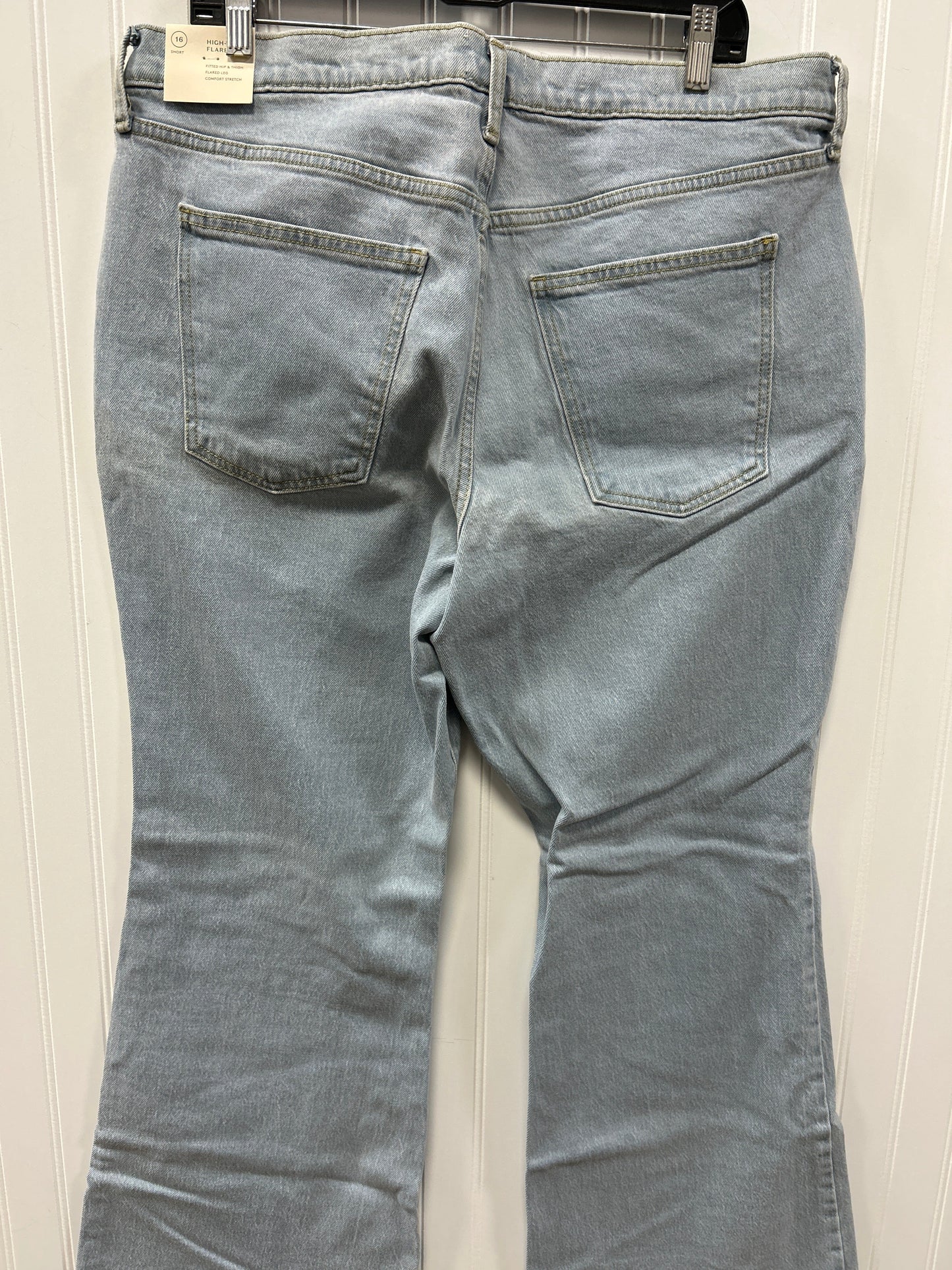 Jeans Flared By Universal Thread In Blue Denim, Size:16