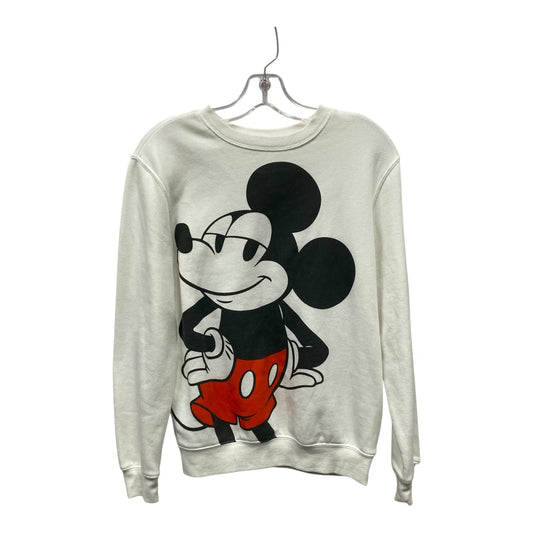 Sweatshirt Crewneck By Disney Store In White, Size:Xs