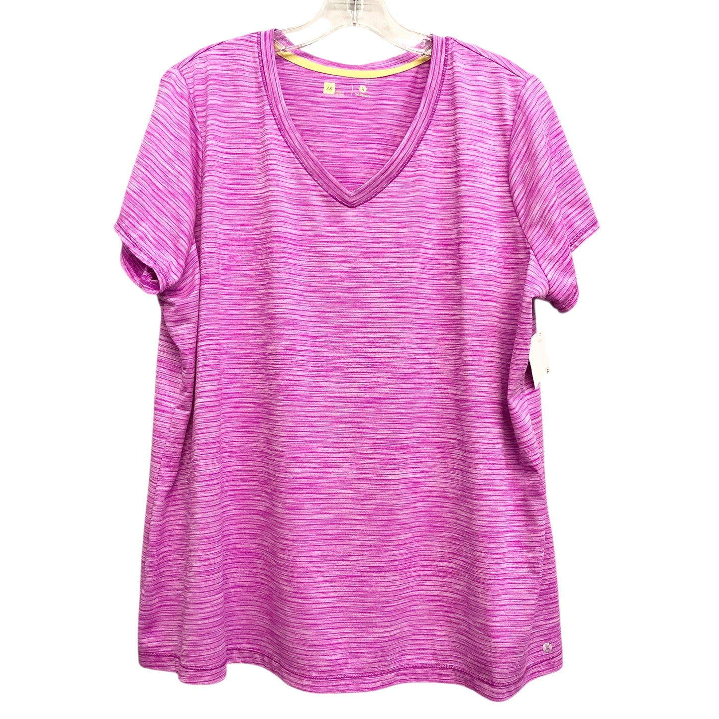 Athletic Top Ss By Xersion In Purple, Size:2X