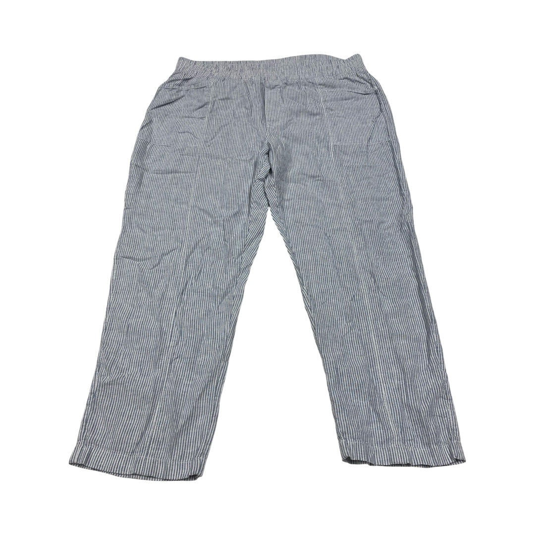 Pants Cropped By Caslon In Striped Pattern, Size:L