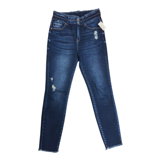 Jeans Skinny By Kancan In Blue Denim, Size:4