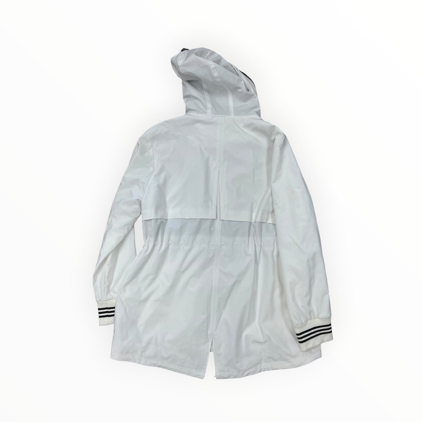 Jacket Windbreaker By Dkny In White, Size:Xl